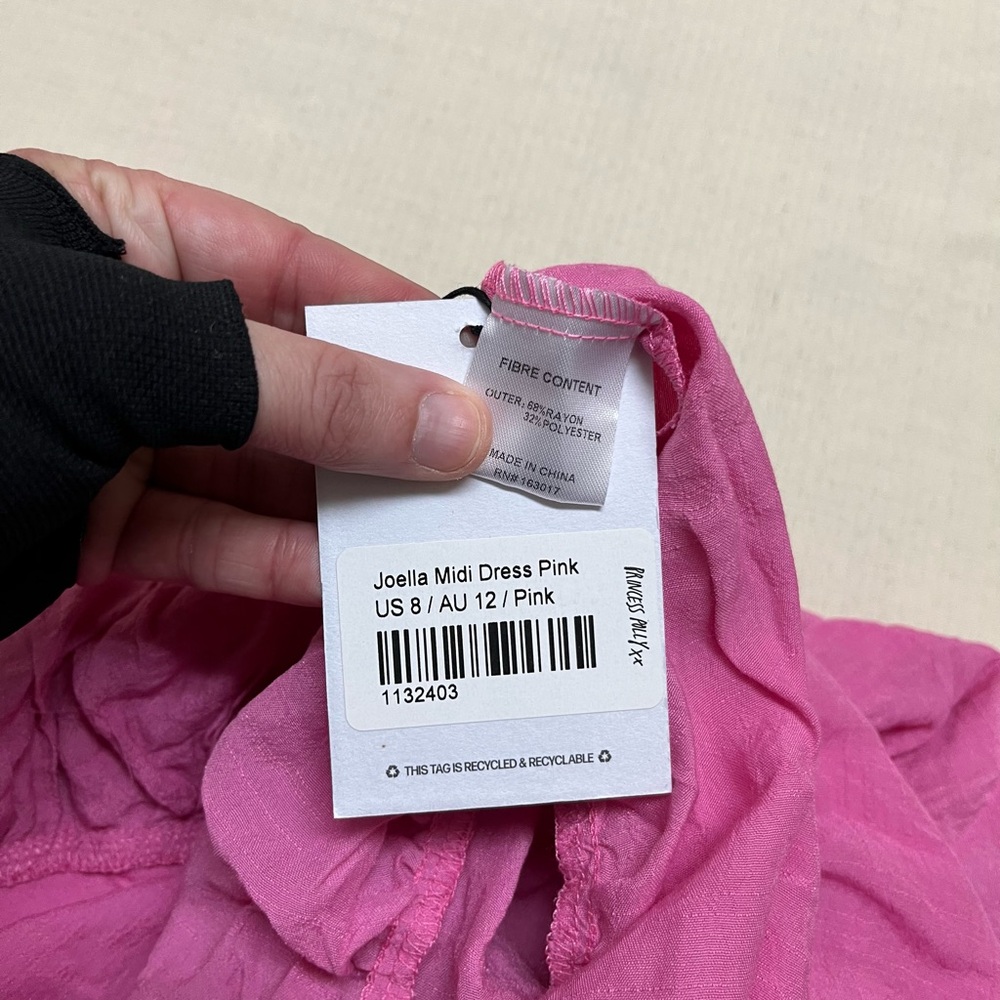 NWT Princess Polly size 8 pink tiered bustier look midi dress - Picture 6 of 12